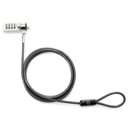 (T0Y16AA) HP CABLE DE SEGURIDAD CON COMBINACION PARA PORTÁTIL NEGRO