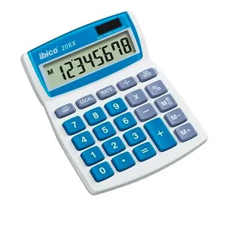 (IB410062) IBICO CALCULADORA 208 X 8 DIGITOS