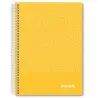 (IMP0106) IMPREX CUADERNO ESPIRAL TAPA PP A5 80H 90GR 4X4 AMARILLO