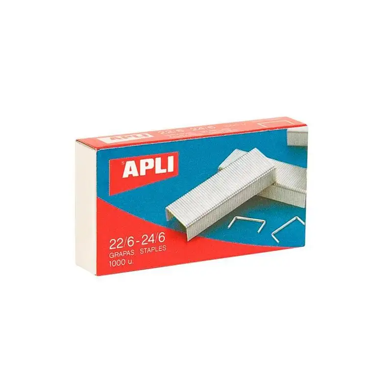 (13469) APLI GRAPAS 22/6 - 24/6 GALVANIZADAS -CAJA DE 1000 -10U-