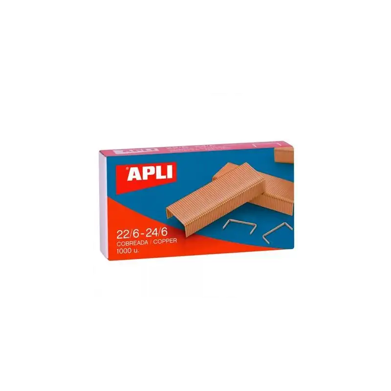 (18142) APLI GRAPAS 22/6-24/6 COBREADAS CAJA 1000 UD -PACK 10 CAJAS-
