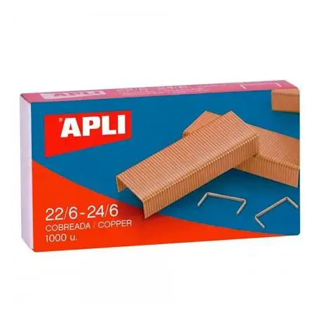 (18142) APLI GRAPAS 22/6-24/6 COBREADAS CAJA 1000 UD -PACK 10 CAJAS-