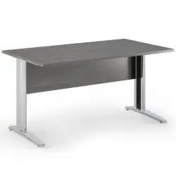 (002-3F+30511) ARTEXPORT MESA ESCRITORIO PRESTO 140 TABLERO DE 22MM RECTANGULAR CON BORDE LATERAL ANTIGOLPES FRASSINO TOSCANO