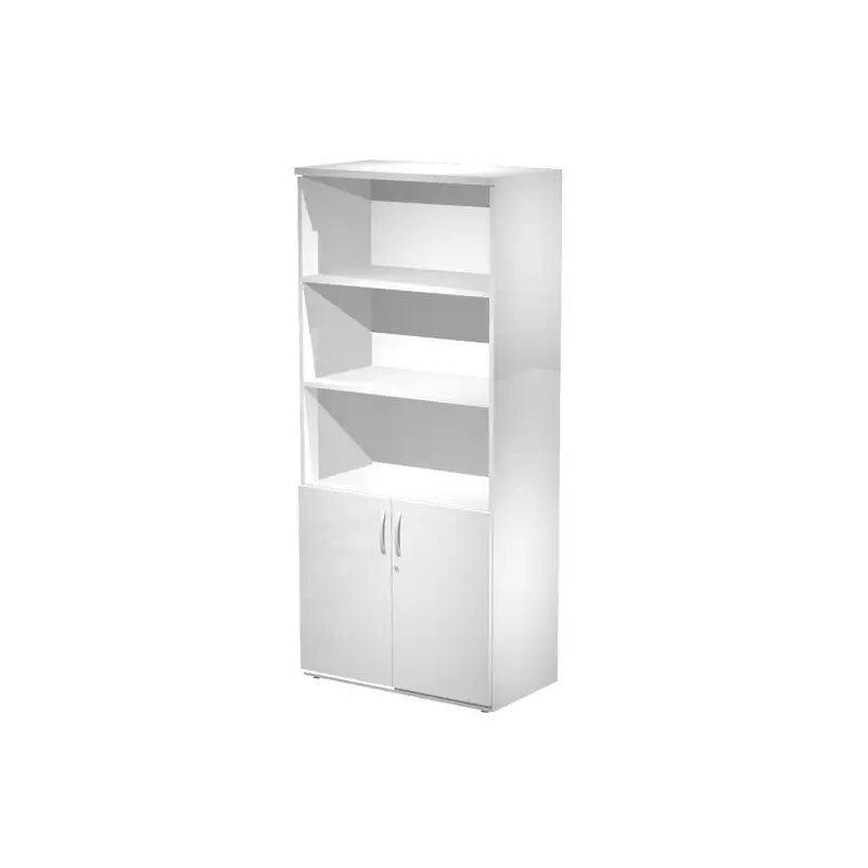 (AR/ST+AB) ARTEXPORT ESTANTERÍA ALTA BRIDGE 3 ESTANTES CON PUERTAS BAJAS C/CERRADURA GRIS