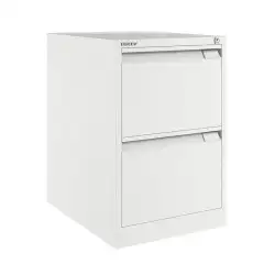 (1623D-BA5) BISLEY ARCHIVADOR METÁLICO BS1623 PREMIUM 2 CAJONES FOLIO CARPETAS COLGANTES MULTIFORMATO FONDO 62CM BLANCO