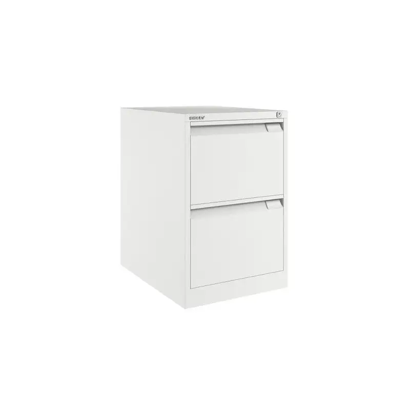 (1623D-BA5) BISLEY ARCHIVADOR METÁLICO BS1623 PREMIUM 2 CAJONES FOLIO CARPETAS COLGANTES MULTIFORMATO FONDO 62CM BLANCO