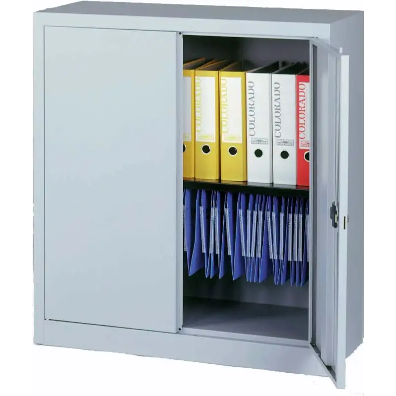 (E402A01-AV7) BISLEY ARMARIO METÁLICO MEDIO PUERTAS BATIENTES CON 1 BALDA 100X91