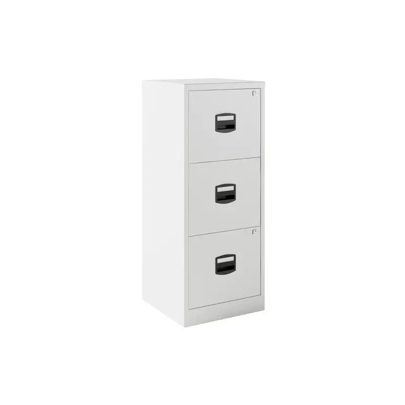 (PFA3F-BA5) BISLEY ARCHIVADOR METÁLICO PFA 3 CAJONES A4 FONDO 40CM BLANCO