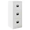 (PFA3F-BA5) BISLEY ARCHIVADOR METÁLICO PFA 3 CAJONES A4 FONDO 40CM BLANCO