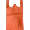 (54188) BOLSA DE ASA ANÓNIMA 42X53CM 50 MICRAS 70% RECICLADO NARANJA PAQUETE 1KG