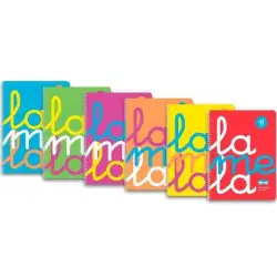 (7FTP05S6) LAMELA CUADERNO ESPIRAL 80H FOLIO 90GR CUADROVÍA 5MM CUBIERTA PP FLÚOR C/SURTIDOS