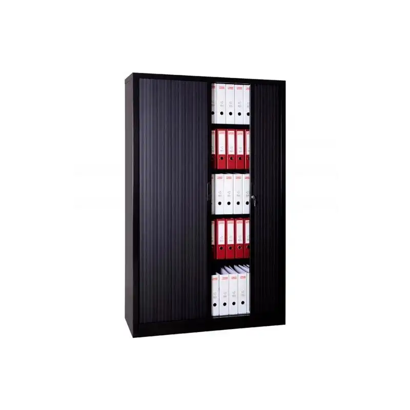 (ET410/4S-AV1) ARMARIO METÁLICO DOS PUERTAS PERSIANA CORREDERAS 100X45X198 CM (ANCHO X FONDO X ALTO) INCLUYE 4 BALDAS ACABADO...