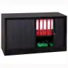 (SDC/FP.1010.A) ARMARIO METÁLICO DOS PUERTAS PERSIANA CORREDERAS 100X45X100 CM (ANCHO X FONDO X ALTO) INCLUYE 2 BALDAS ACABAD...