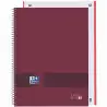 (400159030) OXFORD CUADERNO &YOU EUROPEANBOOK 1 WRITE&ERASE 80H A4+ 5X5MM MICROPERFORADO TAPA EXTRADURA BURDEOS