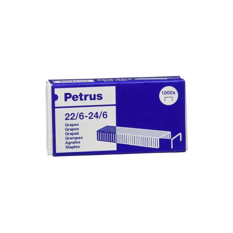 (55723) PETRUS GRAPAS 22/6-24/6 GALVANIZADAS -CAJA DE 1000 -25U-