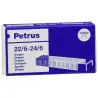 (55723) PETRUS GRAPAS 22/6-24/6 GALVANIZADAS -CAJA DE 1000 -25U-