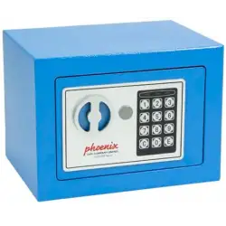 (SS0721EB) PHOENIX CAJA DE SEGURIDAD COMPACT HOME OFFICE 170X230X170MM 5L CERRADURA ELECTRÓNICA AZUL