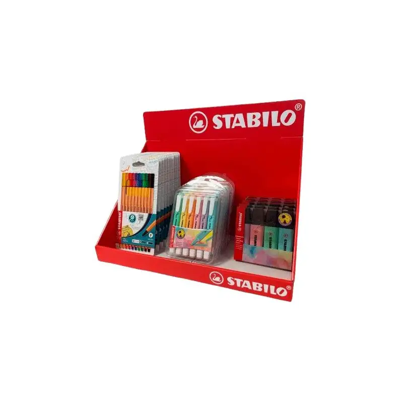 (2528/0) STABILO BANDEJA EXPOSITORA SURTIDO POINT 88 + BOSS ORIGINAL PASTEL + SWING COOL PASTEL