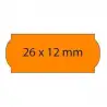 (025023L) SWING ETIQUETAS ADHESIVAS REMOVIBLES OPEN PARA PRECIOS 26X12MM ROLLO 1500 NARANJA FLÚOR