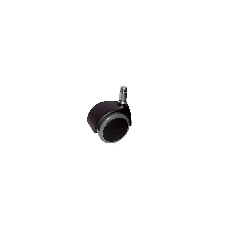 (ACCRUG5) JUEGO DE 5 RUEDAS ENGOMADAS PARA PARQUÉ PARA SILLA PERNO 11MM NEGRO