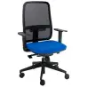 (BLYTN/BRF/EB) UNISIT SILLA BLAZE GIRATORIA SINCRO REPOSABRAZOS AJUSTABLES RESPALDO MALLA NEGRO Y ASIENTO ACOLCHADO AZUL