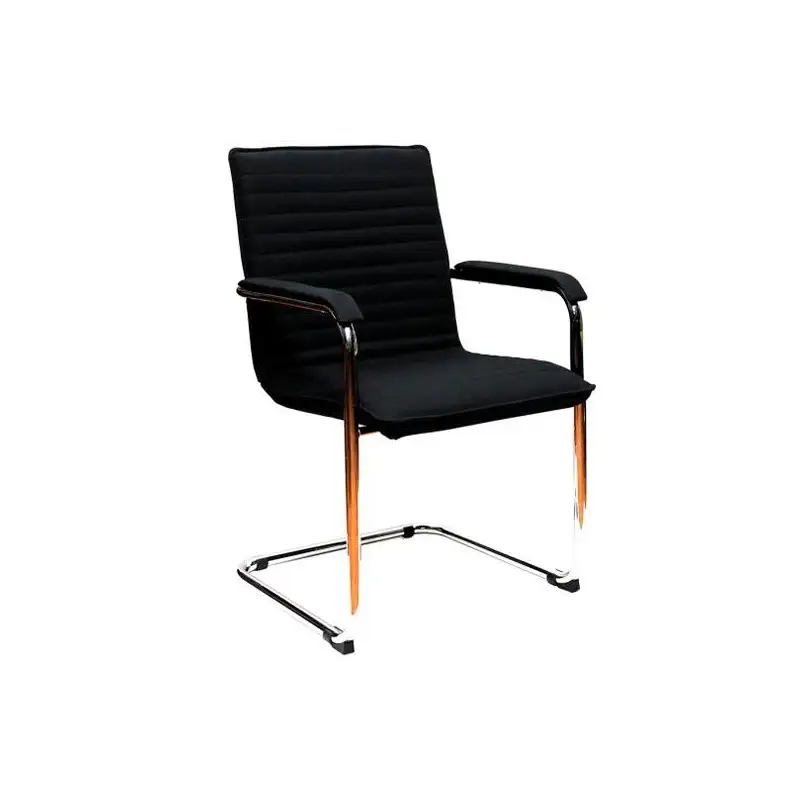 (CNS/EN) UNISIT SILLA CONFIDENTE CYNDY ESTRUCTURA DE ACERO ASIENTO ACOLCHADO TAPIZADO NEGRO