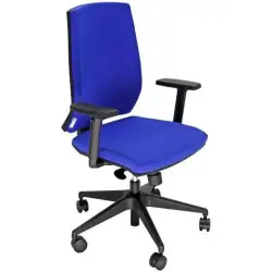 (LA1E/BRF/EB) UNISIT SILLA LARISSA GIRATORIA SINCRO C/RUEDAS (INCLUYE BRAZOS) TEJIDO AZUL