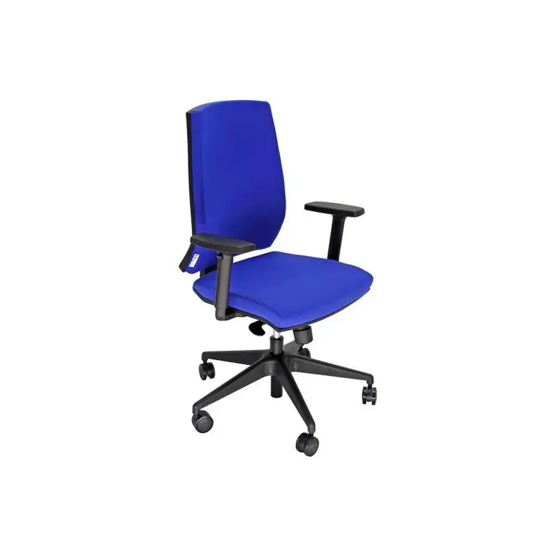 (LA1E/BRF/EB) UNISIT SILLA LARISSA GIRATORIA SINCRO C/RUEDAS (INCLUYE BRAZOS) TEJIDO AZUL