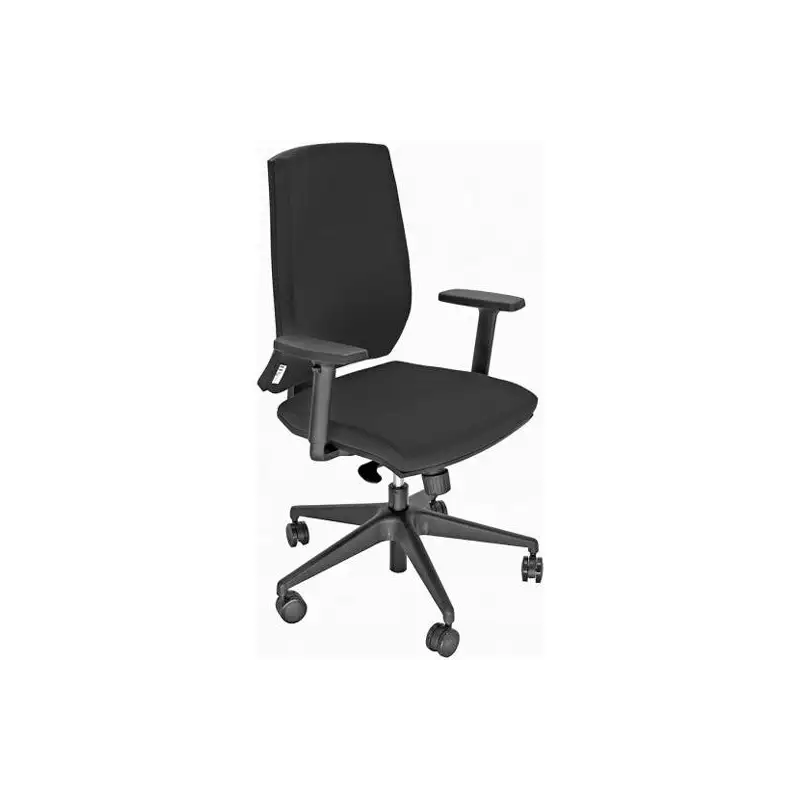 (LA1E/BRF/EN) UNISIT SILLA LARISSA GIRATORIA SINCRO C/RUEDAS (INCLUYE BRAZOS) TEJIDO NEGRO