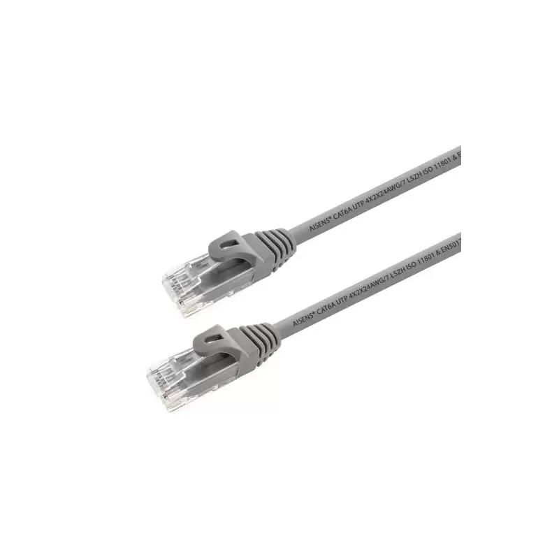 (A145-0325) AISENS CABLE DE RED LATIGUILLO RJ45 LSZH CAT.6A 500MHZ UTP AWG24 GRIS 50CM