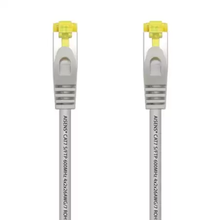 (A146-0332) AISENS CABLE DE RED LATIGUILLO RJ45 LSZH CAT.7 600MHZ S/FTP PIMF AWG26 GRIS 25CM