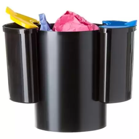 (2000E2 AZ-AM) ARCHIVO 2000 PAPELERA SOSTENIBLE 18L CON 2 SELECTORES PARA RECICLAJE DE RESIDUOS