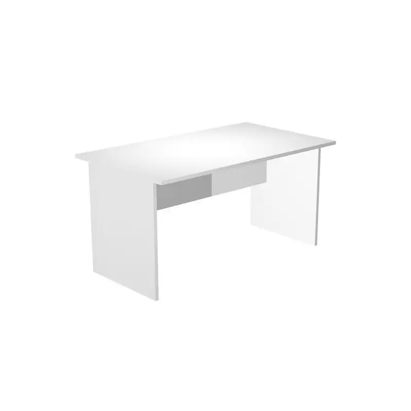 (003-3+60111-3) ARTEXPORT MESA ESCRITORIO PRESTO 160 CON PATAS PANEL LATERALES TABLERO DE 22MM BLANCO