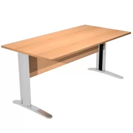(003-6+30511) ARTEXPORT MESA ESCRITORIO PRESTO 160 CON PATAS DE METAL TABLERO 22MM HAYA