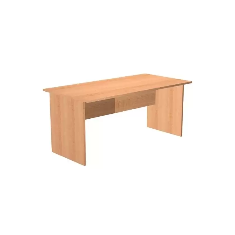 (003-6+60111-6) ARTEXPORT MESA ESCRITORIO PRESTO 160 CON PATAS PANEL LATERALES TABLERO DE 22MM HAYA