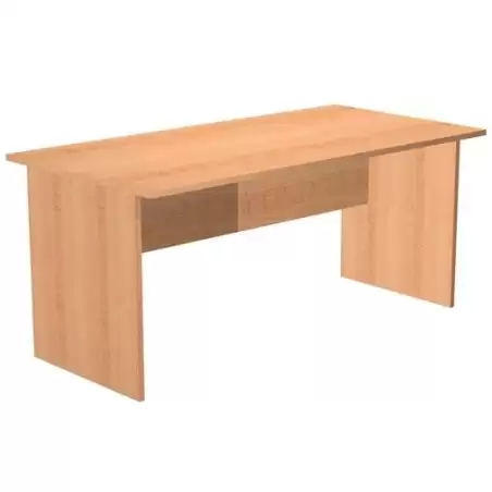 (003-6+60111-6) ARTEXPORT MESA ESCRITORIO PRESTO 160 CON PATAS PANEL LATERALES TABLERO DE 22MM HAYA