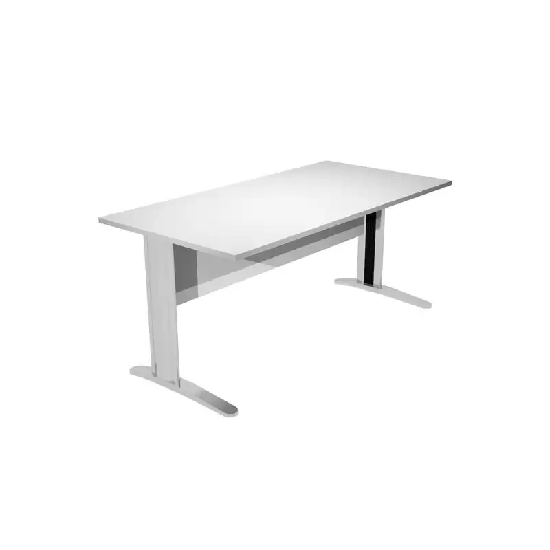 (003-9+30511) ARTEXPORT MESA ESCRITORIO PRESTO 160 CON PATAS DE METAL TABLERO 22MM GRIS