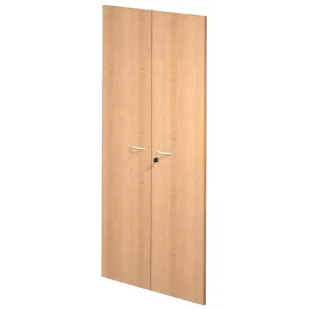 (60075M-6) ARTEXPORT PAREJA DE PUERTAS PARA ESTANTERÍA ALTA PRESTO 18MM CON CERRADURA HAYA