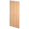 (60075M-6) ARTEXPORT PAREJA DE PUERTAS PARA ESTANTERÍA ALTA PRESTO 18MM CON CERRADURA HAYA