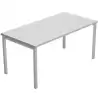 (66002-9+86711N+86307) ARTEXPORT MESA ESCRITORIO VENERE 140 CON 4 PATAS DE METAL 40X40MM TABLERO 22MM GRIS