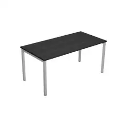 (664-8) ARTEXPORT MESA ESCRITORIO 140 VENERE 160 CON 4 PATAS DE METAL 40X40MM TABLERO 22MM NEGRO-ANTRACITA (MEDIDAS 120X80)