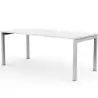 (@67004+87711Nx2-AN+8) ARTEXPORT MESA ESCRITORIO 120 VENERE 60 CON 4 PATAS DE METAL 40X40MM TABLERO DE 22MM BLANCO