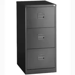 (PFA3F-AV1) BISLEY ARCHIVADOR METALICO 3 CAJONES ARCHIVO CARPETAS COLGANTES A4 FONDO 40CM ANTRACITA