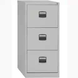 (PFA3F-AV7) BISLEY ARCHIVADOR METALICO 3 CAJONES ARCHIVO CARPETAS COLGANTES A4 FONDO 40CM GRIS