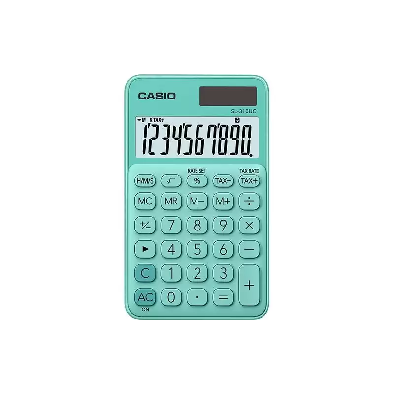 (SL-310UC-GN) CASIO CALCULADORA DE OFICINA SL-310UC-GN 10 DÍGITOS VERDE