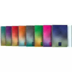 (88424399) GRAFOPLÁS CUADERNO 80H FOLIO 90GR 4X4MM TAPA PP UNEQUAL METALLIC SURTIDO