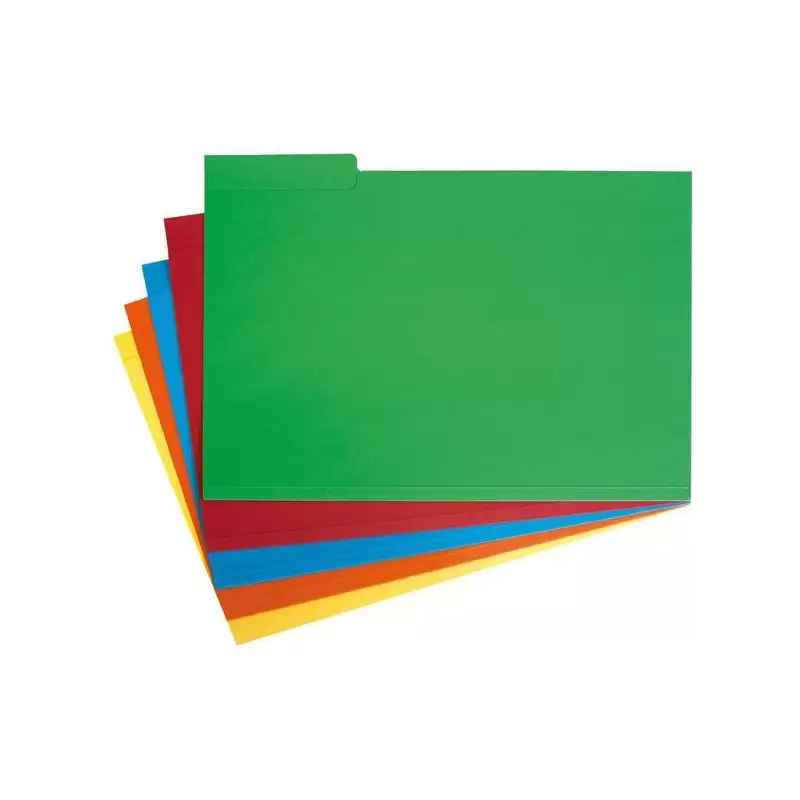 (00031152) GRAFOPLÁS SUBCARPETA CON PESTAÑA LATERAL FOLIO CARTULINA NARANJA -50U-