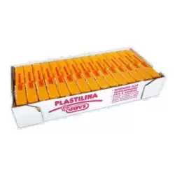 (7103) JOVI PLASTILINA SCHOOL PASTILLA 150GR AMARILLO OSCURO CAJA 15 UD
