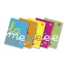 (06A4P04) LAMELA LIBRETA GRAPADA 50H A4 90GR CUADROVÍA 4MM CUBIERTA PP C/SURTIDOS FLUORESCENTES
