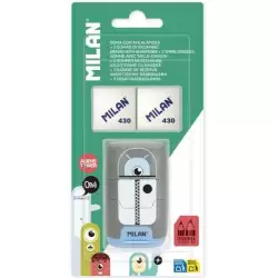 (BYM10140ALN) MILAN AFILABORRA COMPACT ALIENS + 2 GOMAS DE RECAMBIO BLÍSTER
